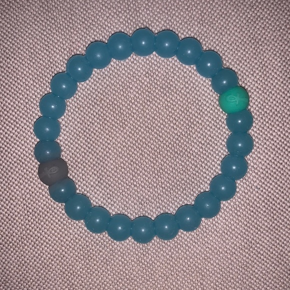 Lokai Ankh Blue Green Grey High Low Bracelet Sz S - Picture 7 of 7